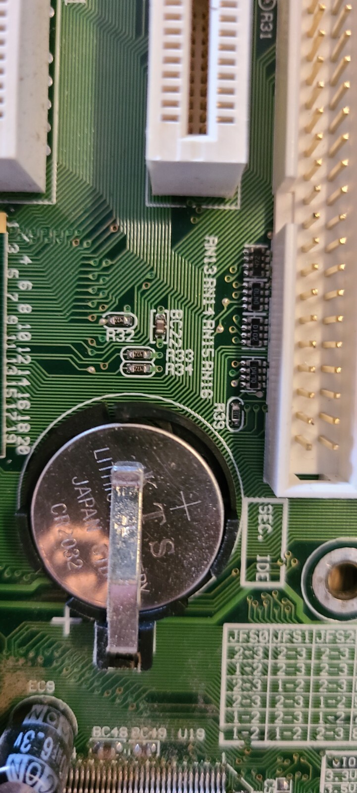 Tekram P5T30-B4E Rev. 1.1 Socket 7 with AMD K6 233ANR CPU memory cooler