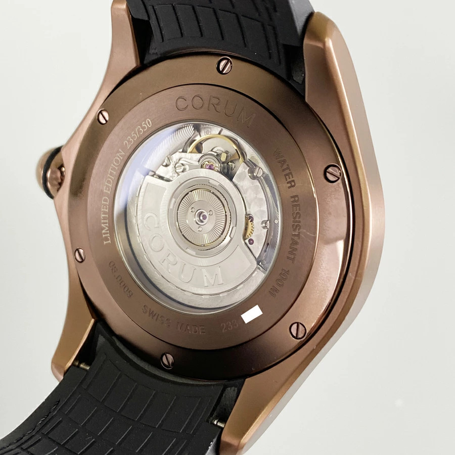 Corum Bubble Wristwatch Optical Art Limited Automatic for Men’s 137.6g brown