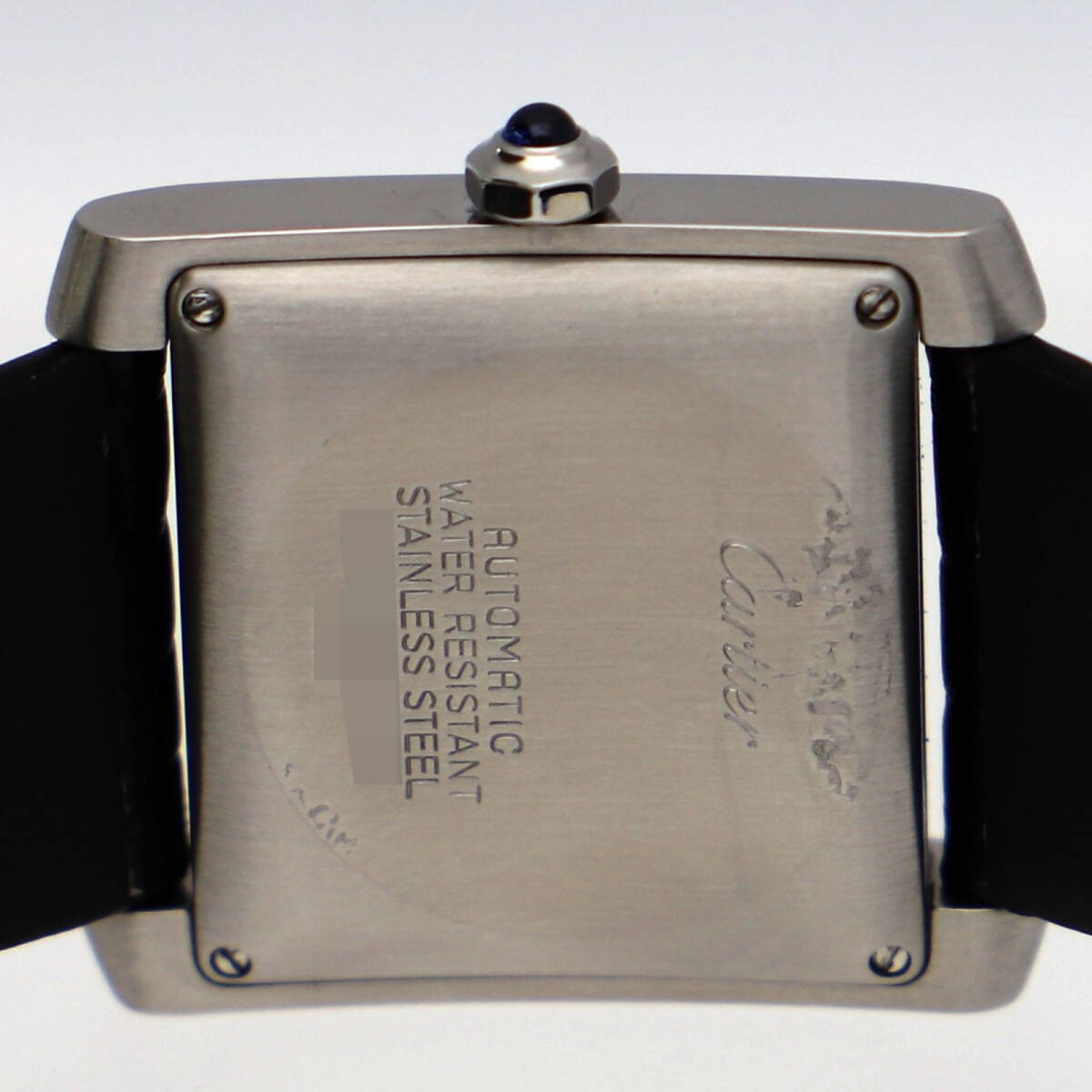 CARTIER W51002Q3 Tank Francaise Silver Dial SS Leather Automatic Women’s Watch
