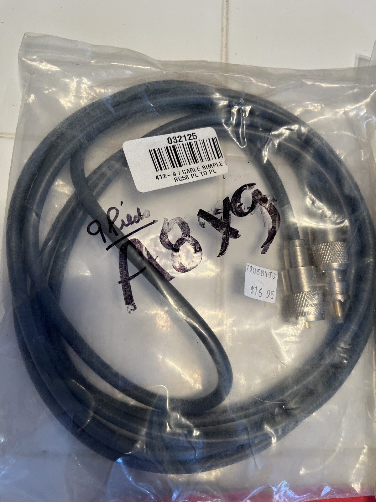 Lot 6 Various Dual Plug-Plug RG59 / YRG58 / A8X9 Wires