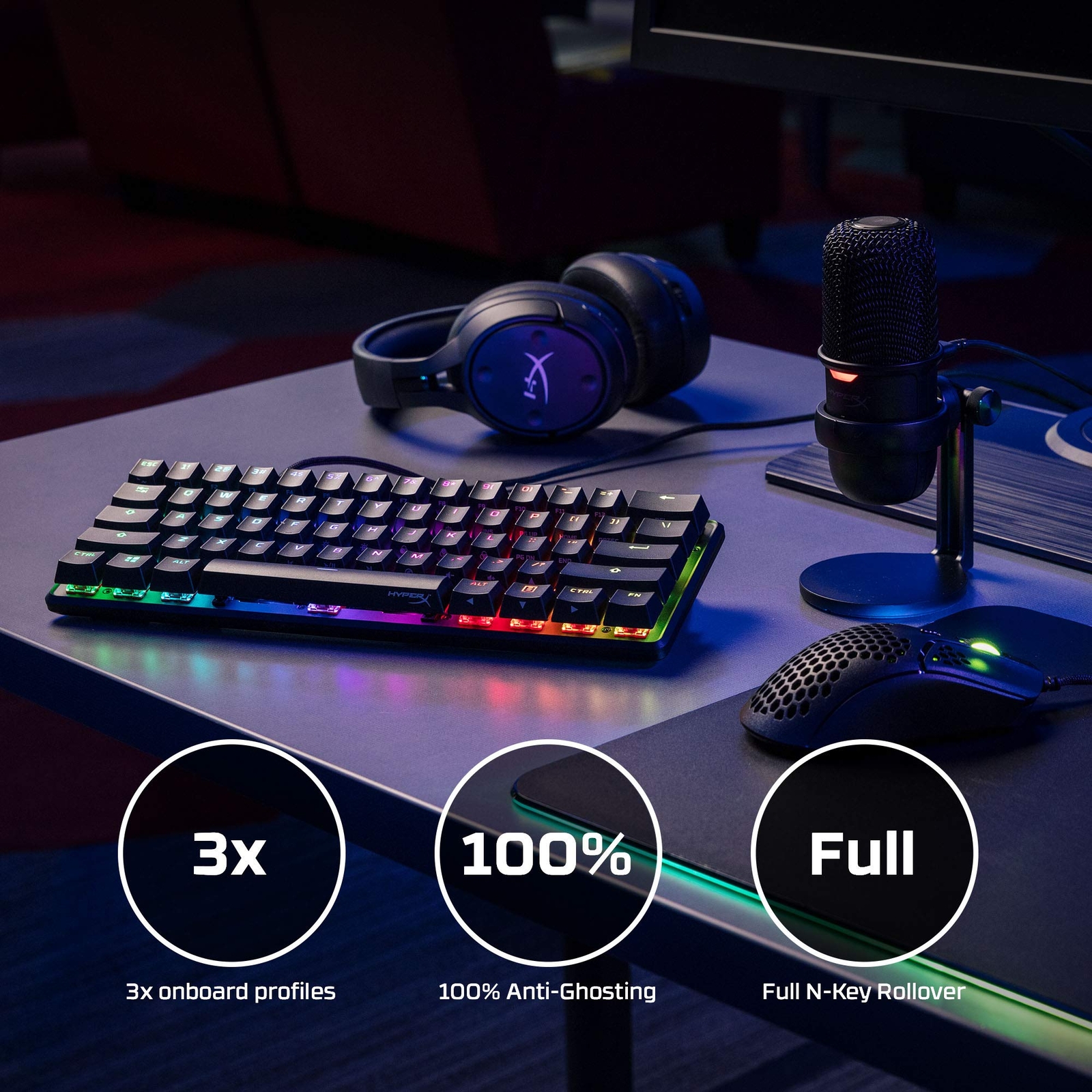 HyperX – Alloy Origins 60% Wired Mechanical Linear Red Switch Gaming Keyboard