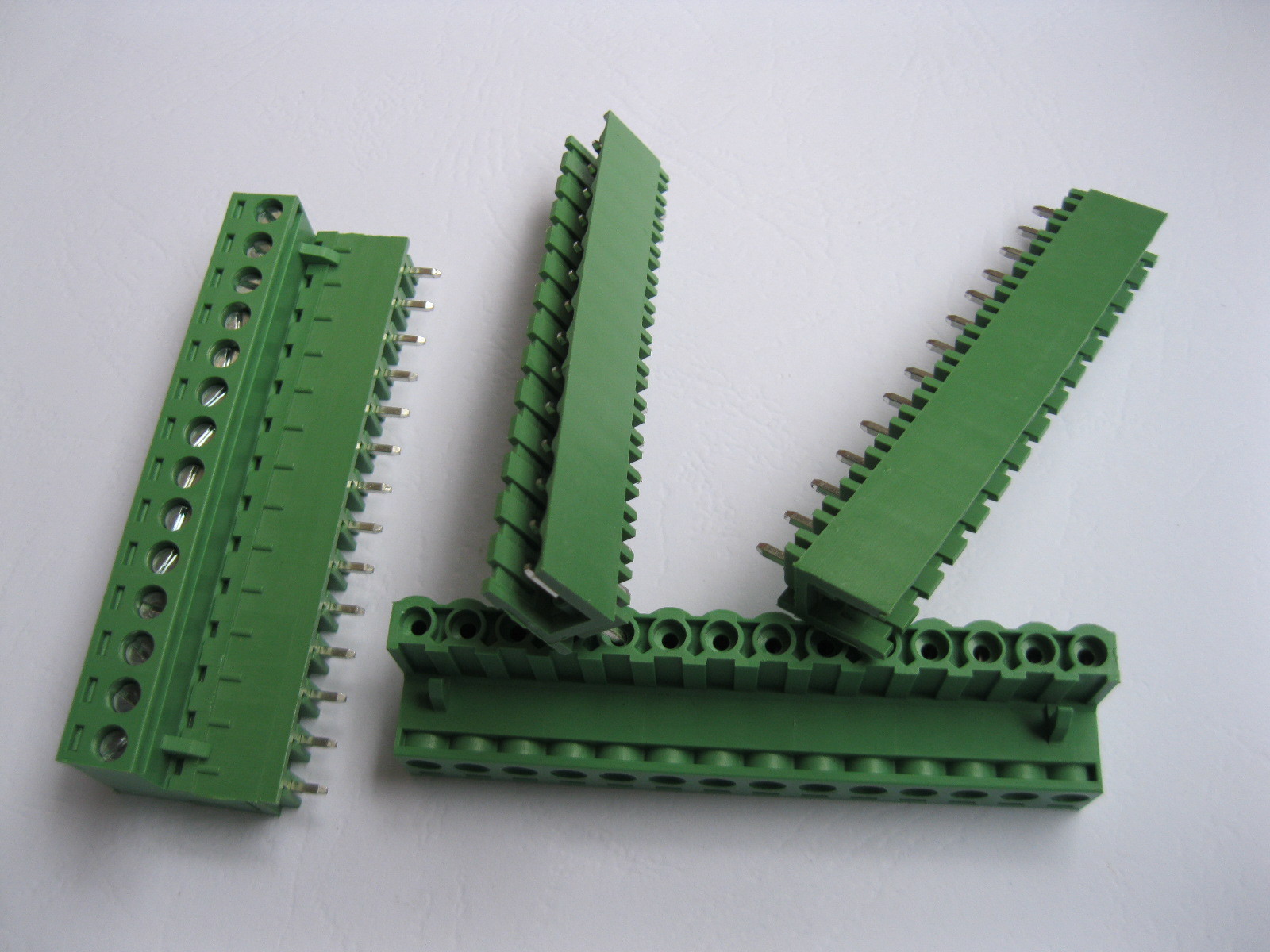 50 pcs 14 pin/way 5.08mm Screw Terminal Block Connector Green Pluggable Type New