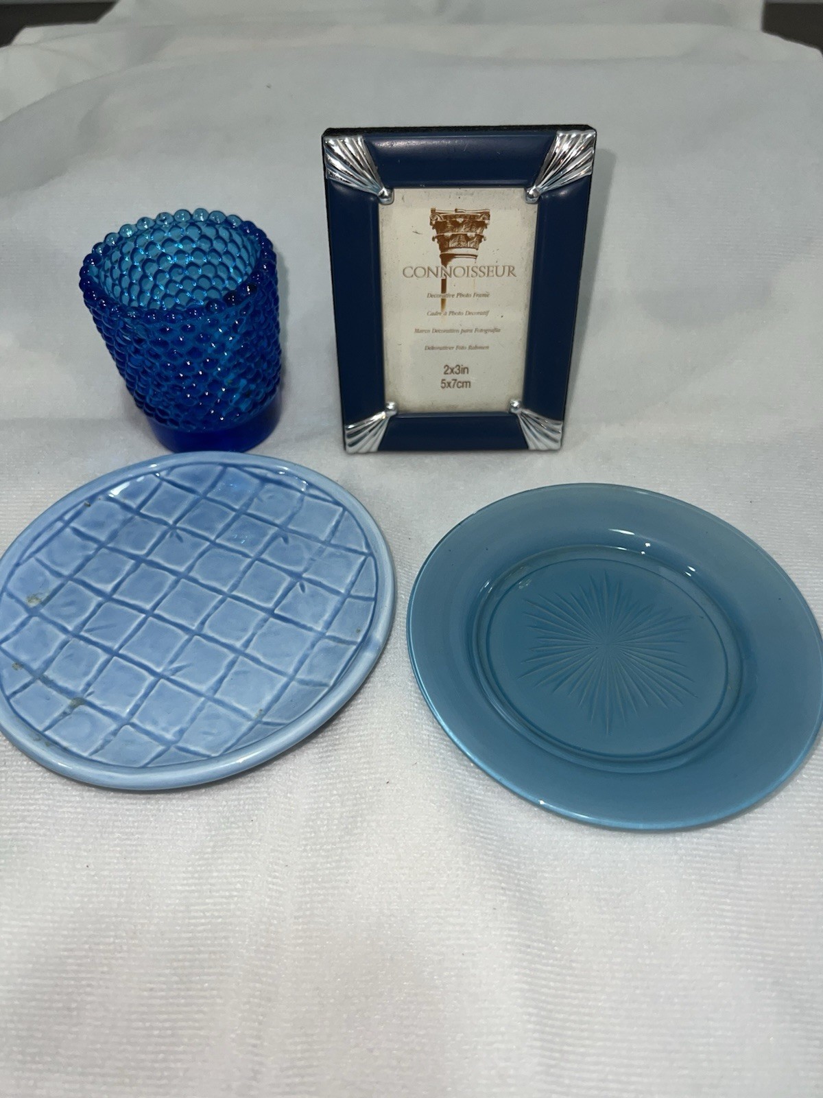 Lot Of 4 Small Blue Items