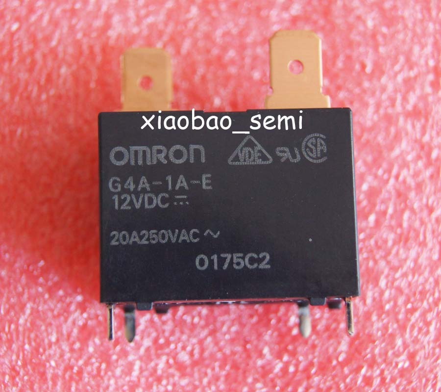 10PCS 12V G4A-1A-E-12VDC G4A-1A-E-CN-12VDC 20A 250VAC OMRON Relay