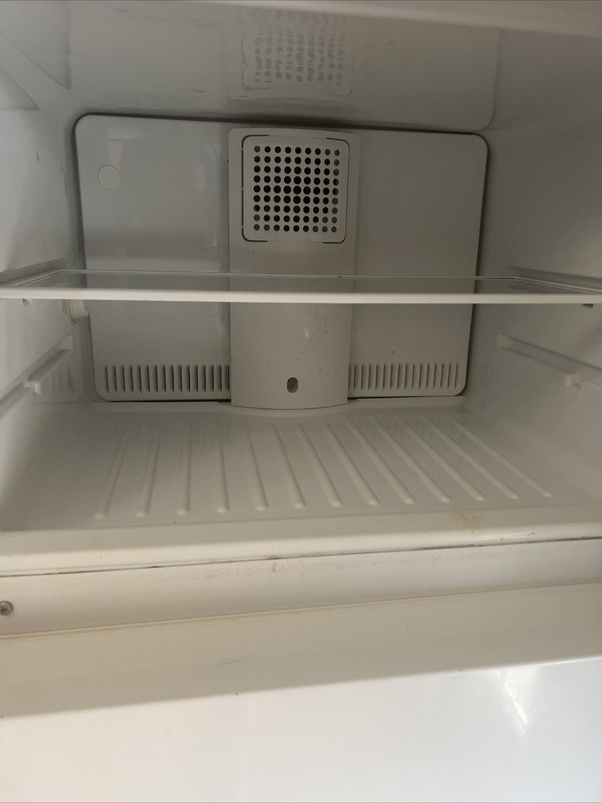 Fridge, White, 2 Inside Parts Missing, Functions Well, 2 Years Old