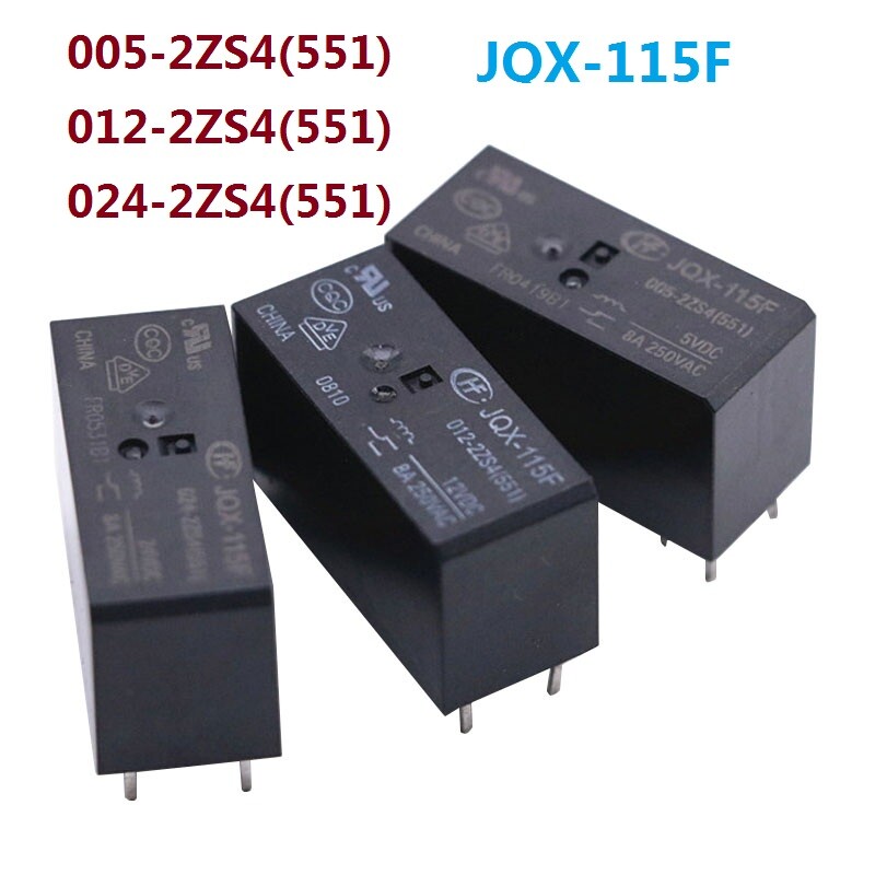 HongFa Relay JQX-11F-005-2ZS4 JQX-11F-005-2ZS4 JQX-11F-005-2ZS4 8A 8Pin HF Relay