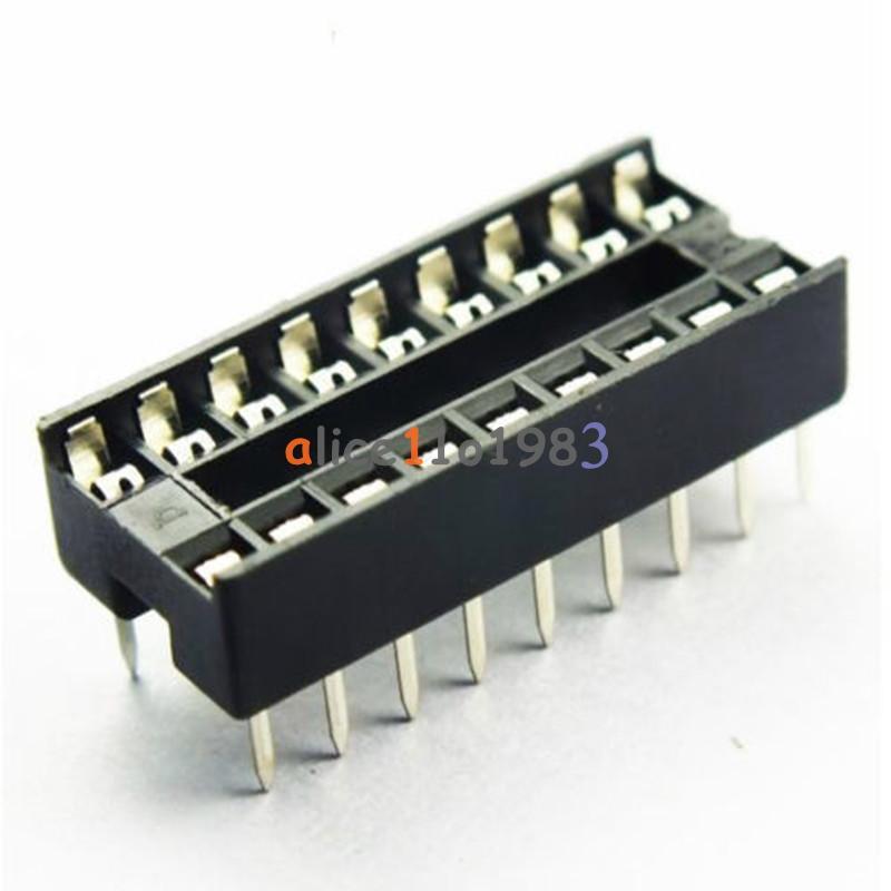 50PCS Socket Pcb Mount Connector Dip 18-Pin Dil Diy Develope New