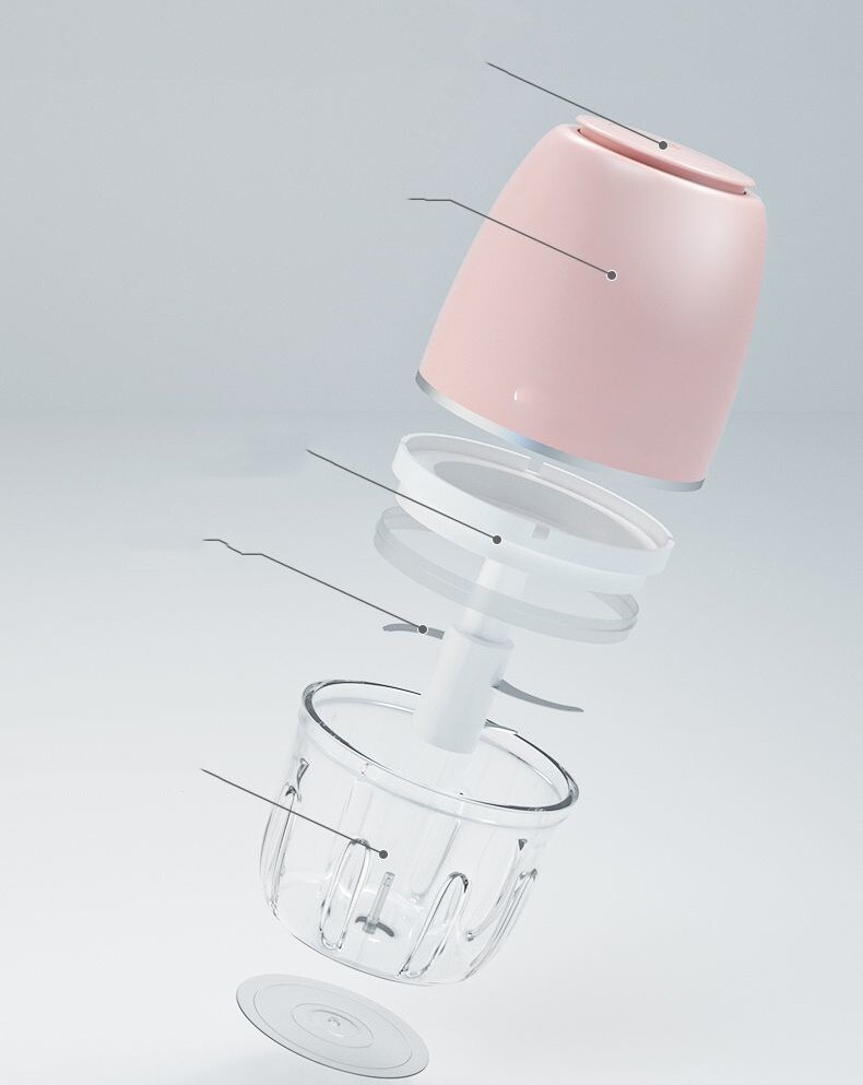 Electric Ice Crusher Multipurpose ice Grinder Ice Crushing Machine – Pink