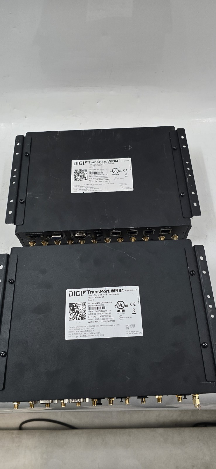 Lot of 2 Digi Transport WR64-A121 Dual LTE Wifi – Untested -GC-6175
