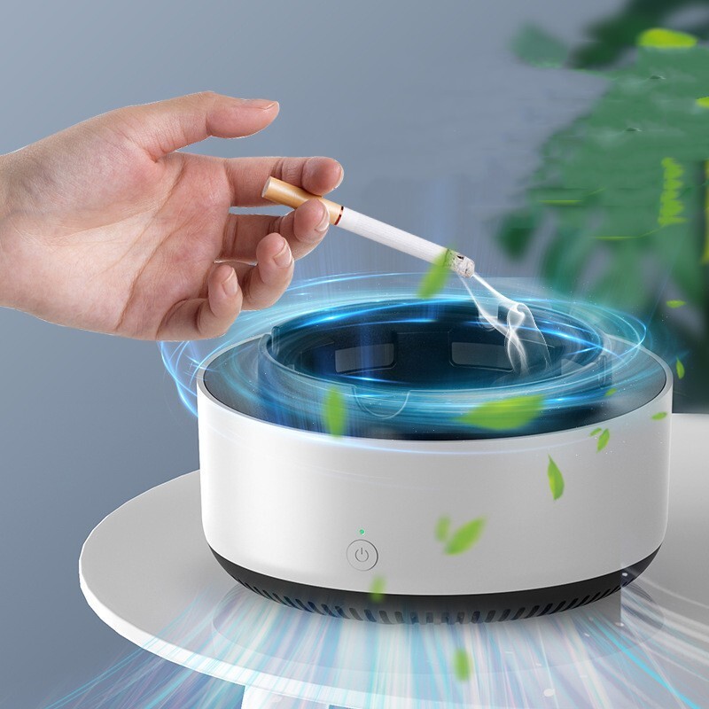 electronics smoke air purifier ash tray vape green black grey home car ash tray