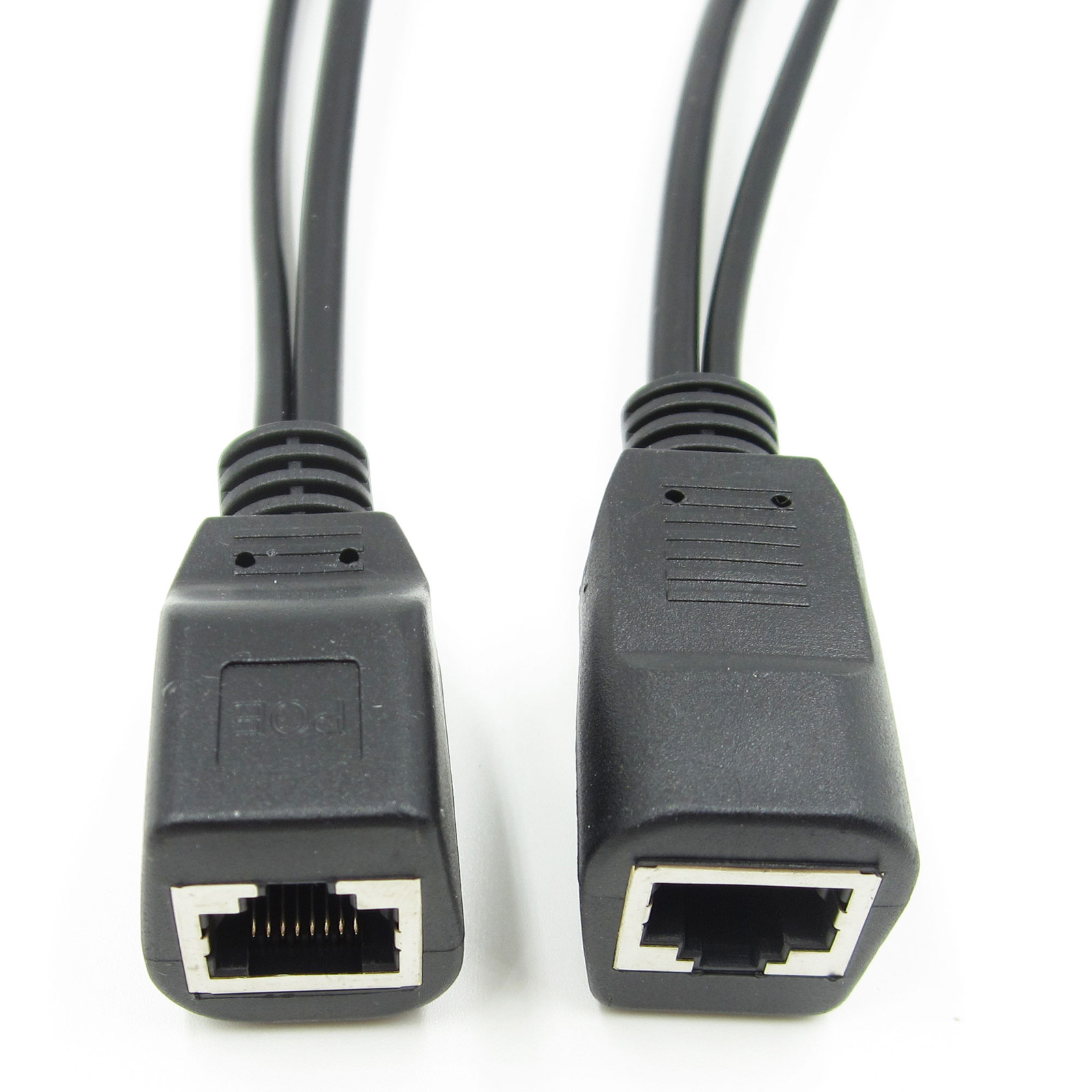Power Over Ethernet Passive POE Injector Adapter Splitter Cable kit black