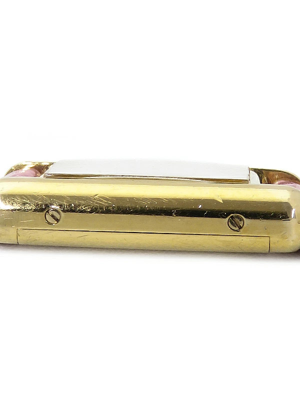 Cartier Must Tank Vermeil SM Ladies Hand Wound Watch Square Dial Box Accessary
