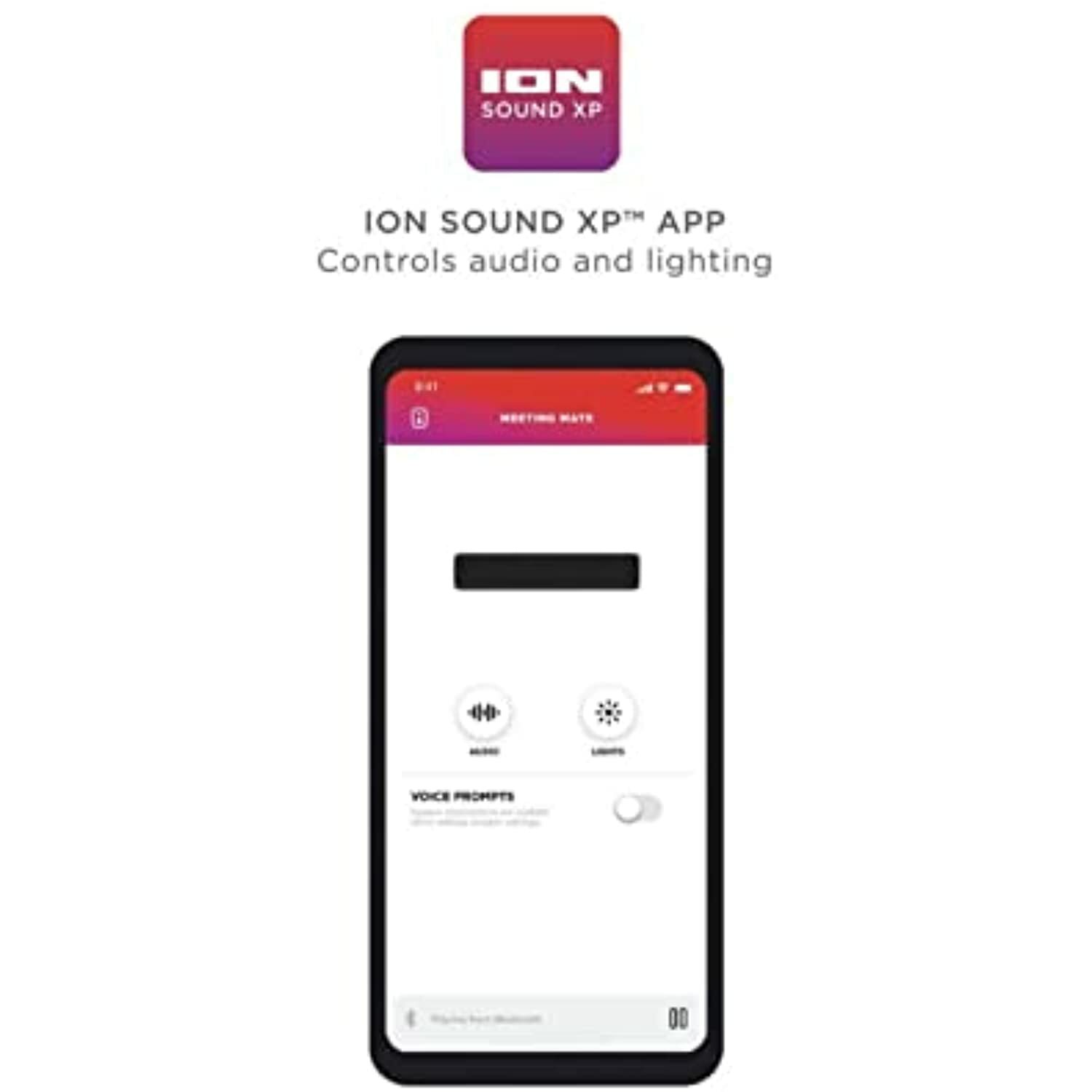 Ion Audio Meeting Mate Rechargeable Portable Speaker with Built-in Microphone
