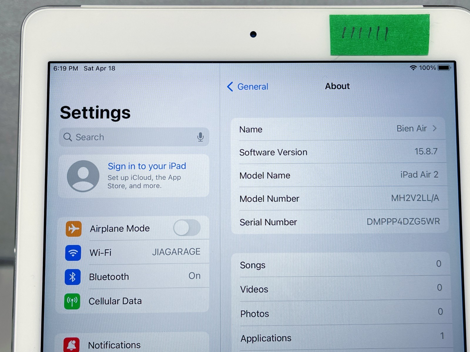 🚩Ipad Air 2 for Bien Air iChiropro, With installed iChiropro APP, *Ipad Only*