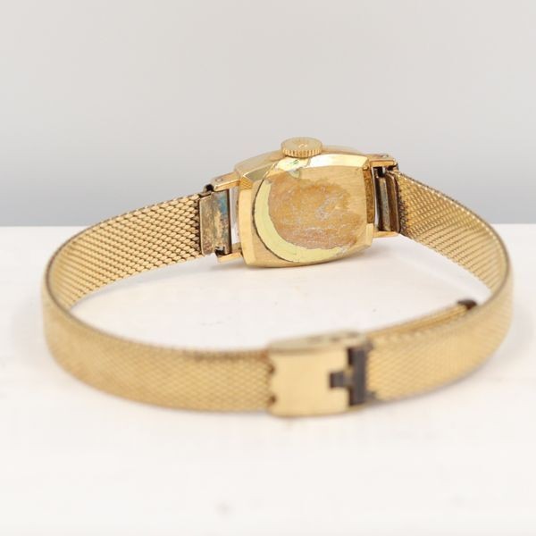 Rolex Watch Precision Gold Dial YG Manual-Winding Women’s Working Auth w/Case