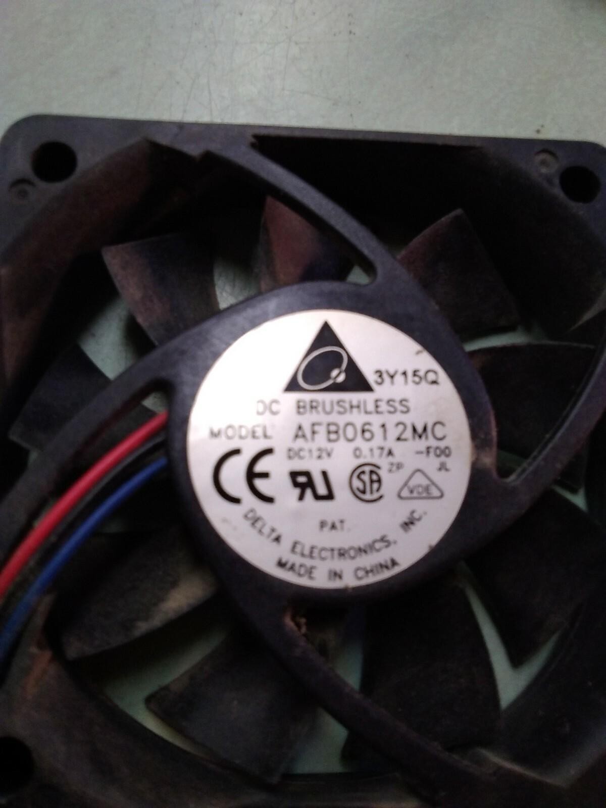 Delta AFB0612MC Case Fan 3 pin 12V DC .17A