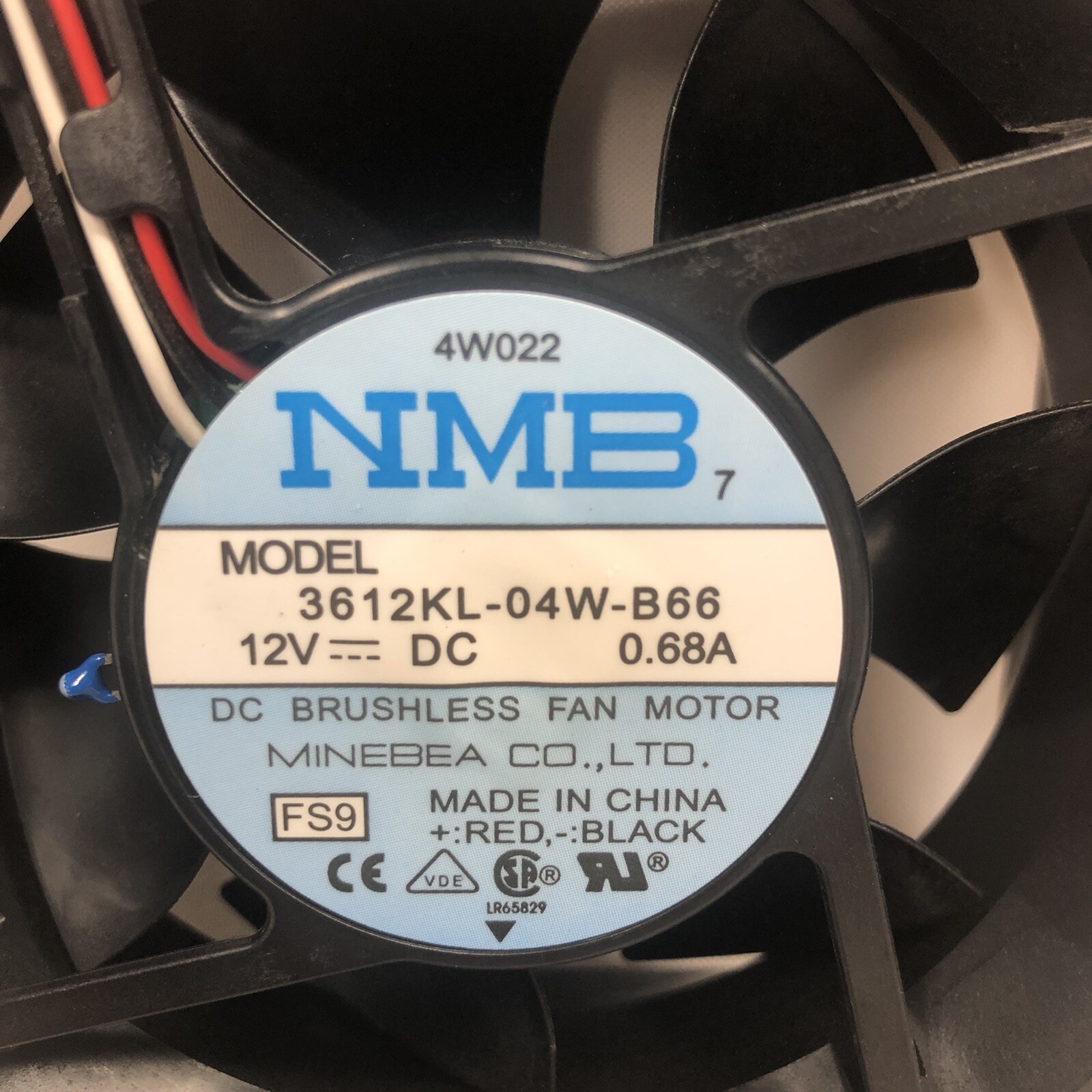 Dell 3612KL-04W-B66 Fan Assembly 12V Free Shipping!