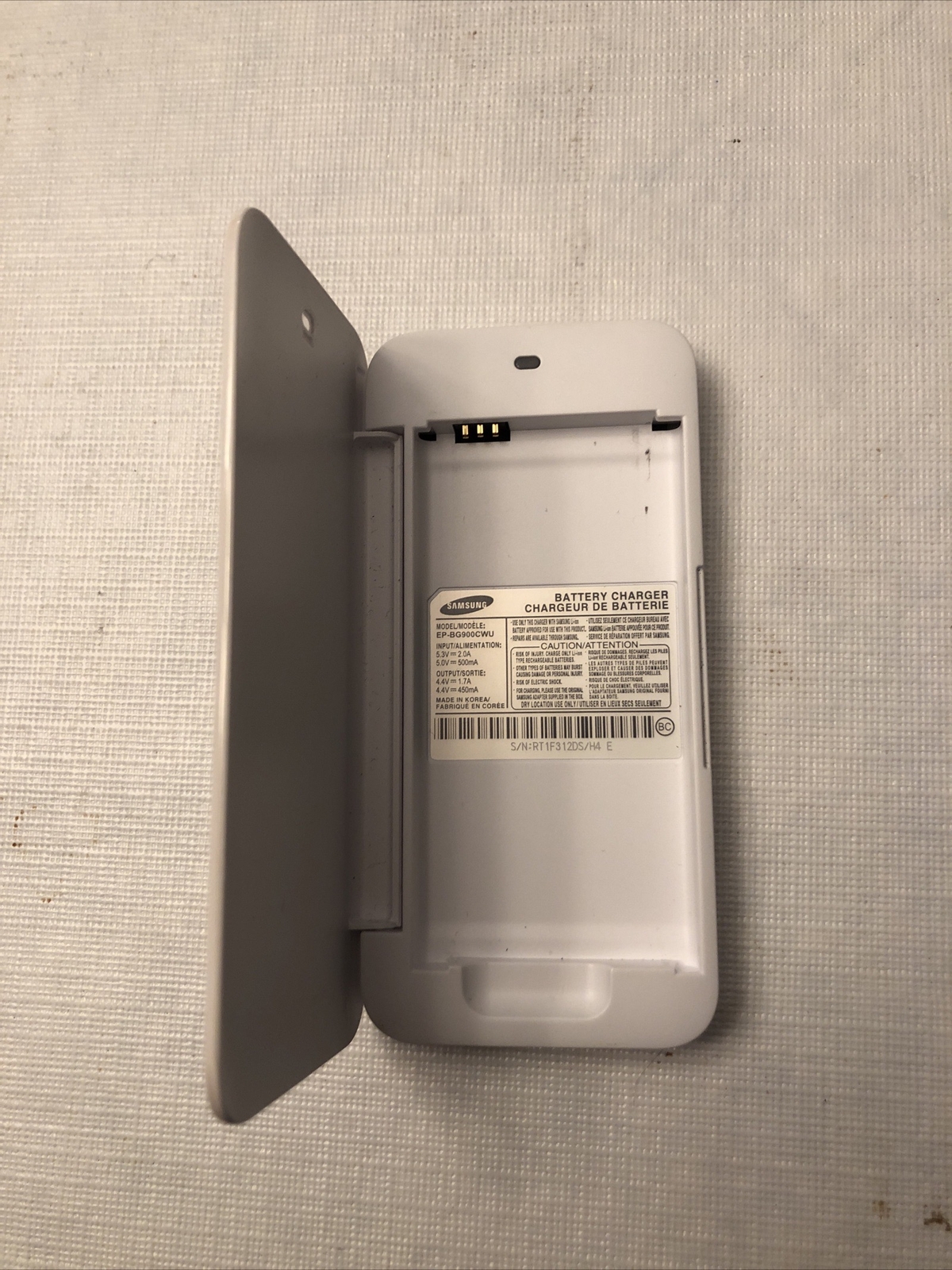 Genuine Samsung External Battery Dock Charger EP-BG900CWU White