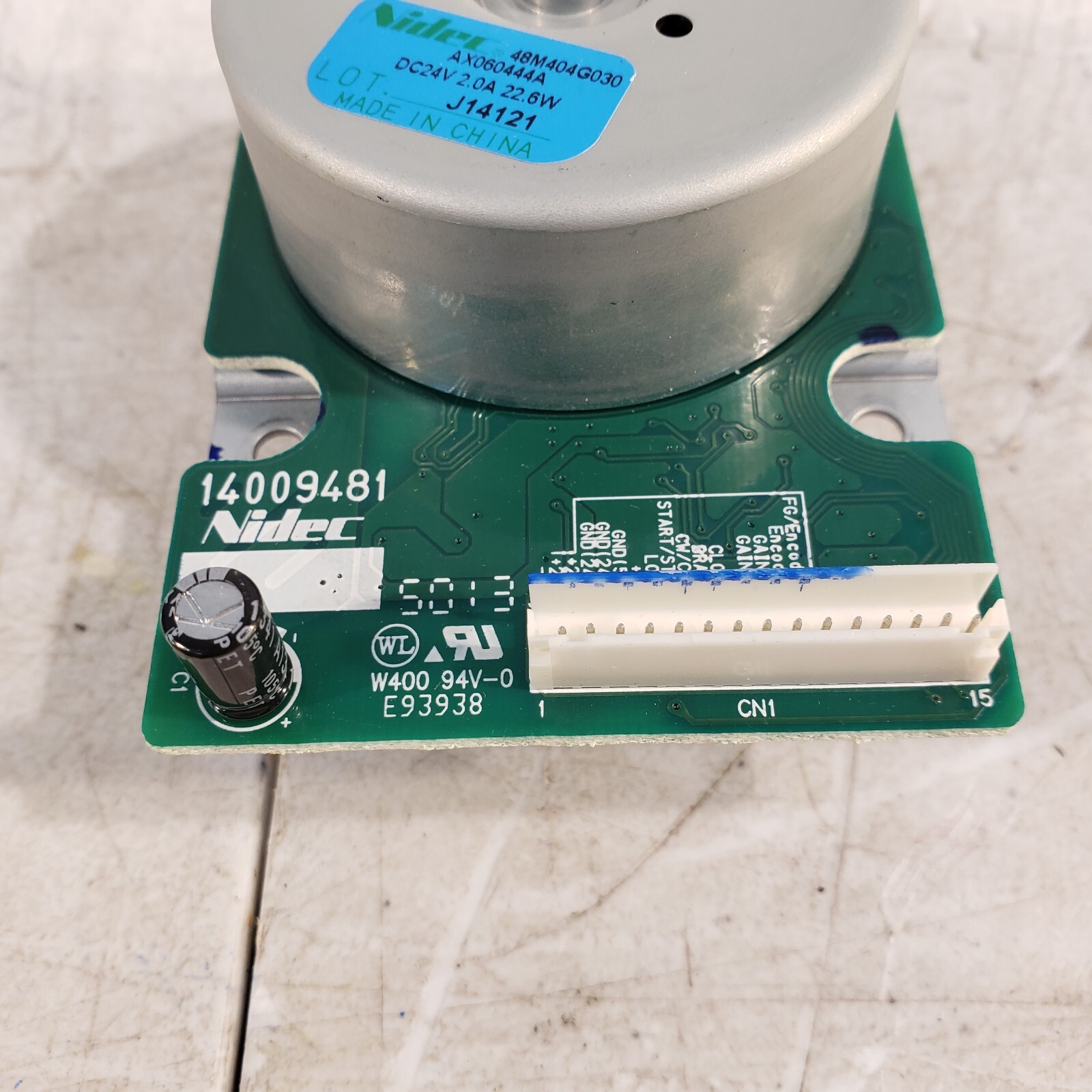 Nidec 48M404G030 Motor AX060444A 14009481 24VDC 2A 22.6W