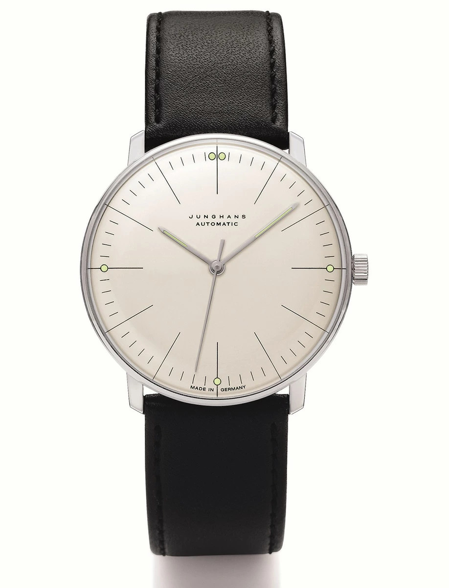 JUNGHANS Watch Max Bill 027 3501 02 Sapphire Glass men fashion black