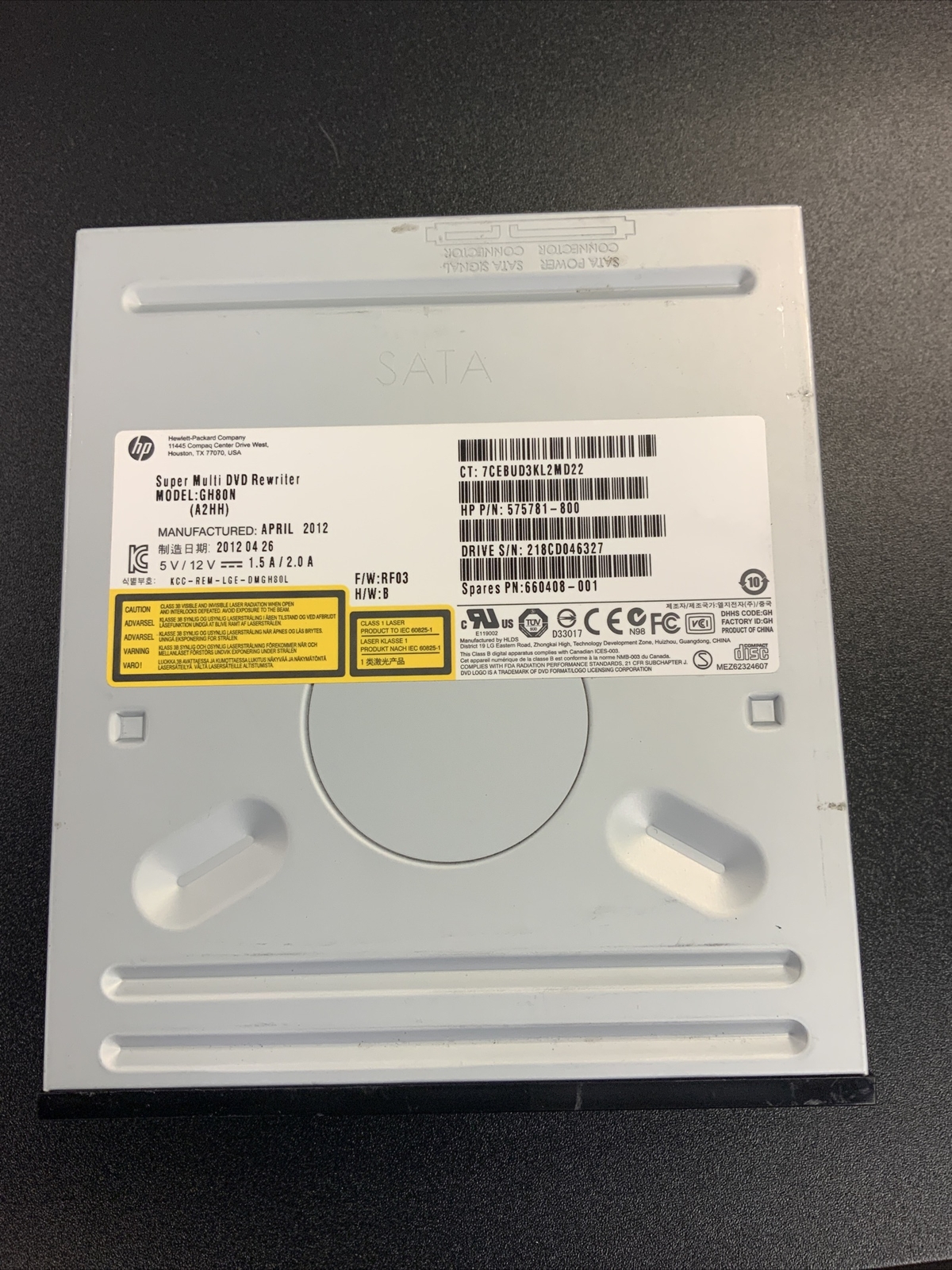 HP Super Multi DVD Writer GH40L A2DH 575781-500