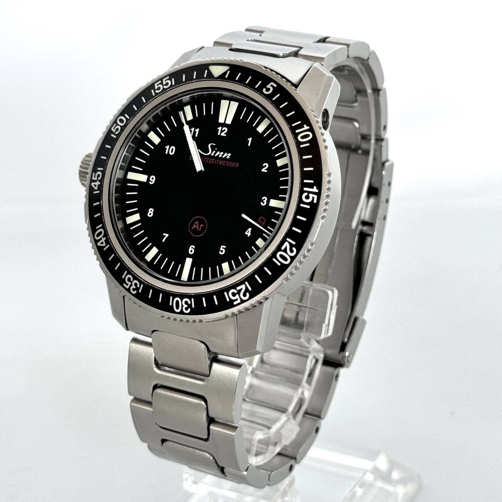 Sinn EZM3 603.4522 Automatic Date Black Men’s Watch Round Dial Box Card Auth