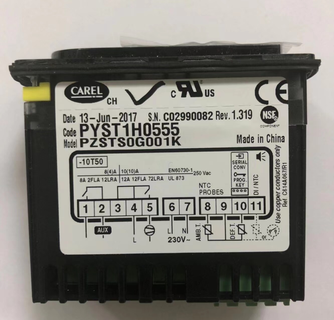 1PC CAREL PYST1H0555 PZSTS0G001K PZSTSOGOO1K PJEZS0G000 Temperature Controller
