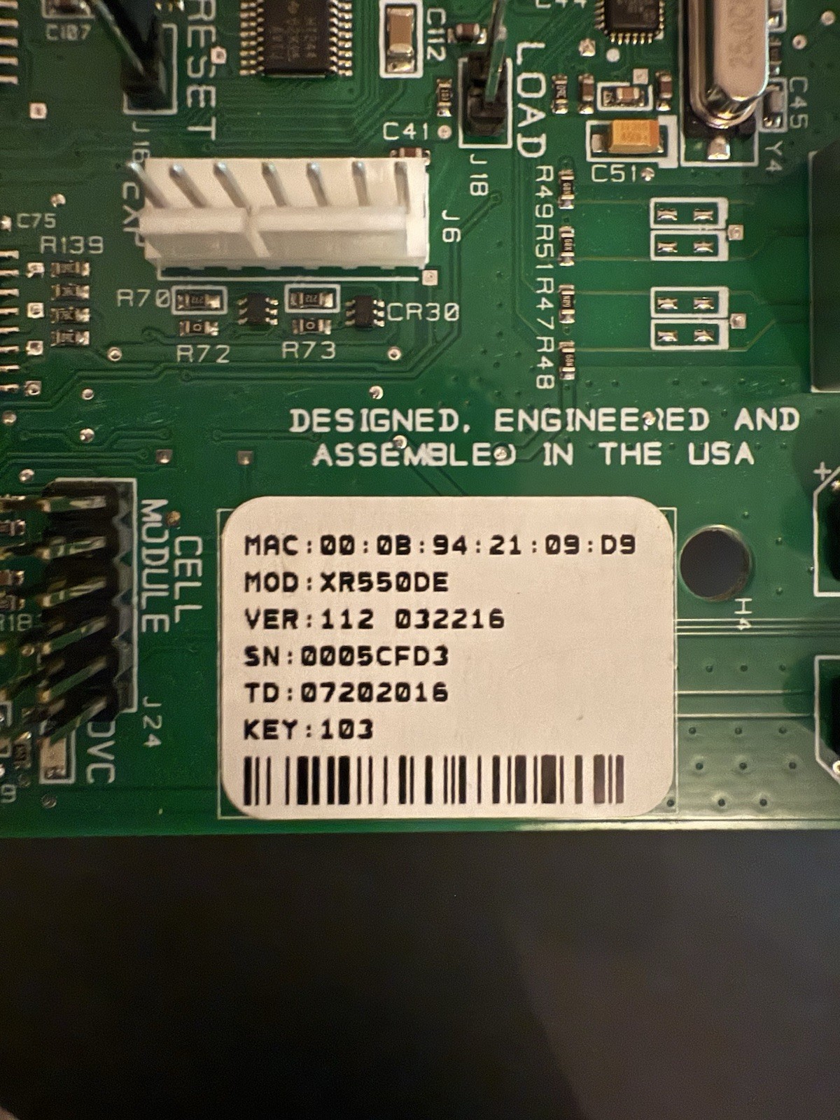DMP XR550DE XR550 PC Board Only – USED, WORKING!