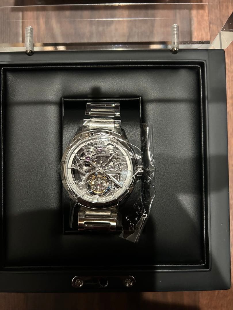 zeroo Wristwatch T3 Tourbillon black color for men w/Case warranty card