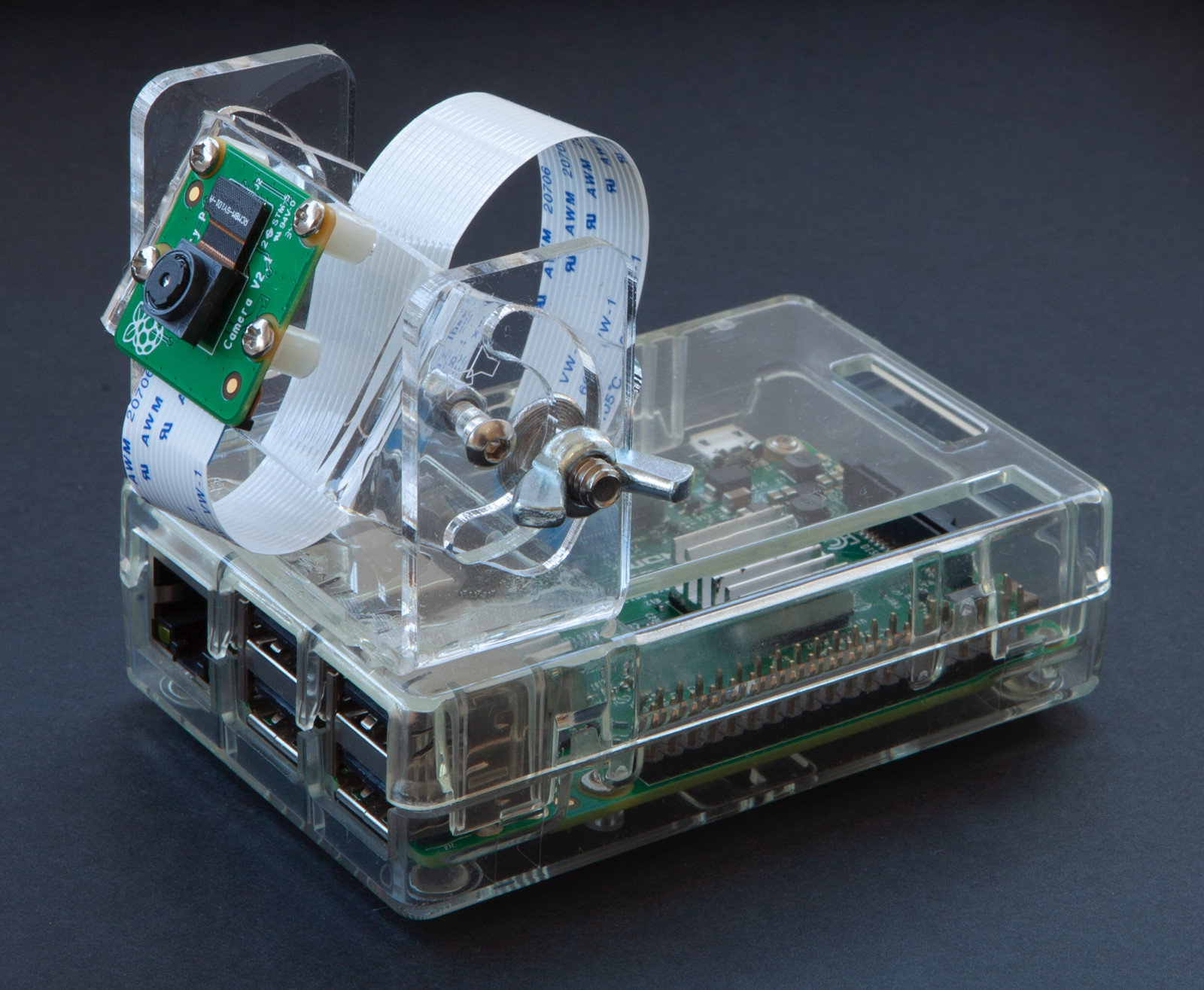 Tilt-Adjustable Mount for Raspberry Pi Camera Module
