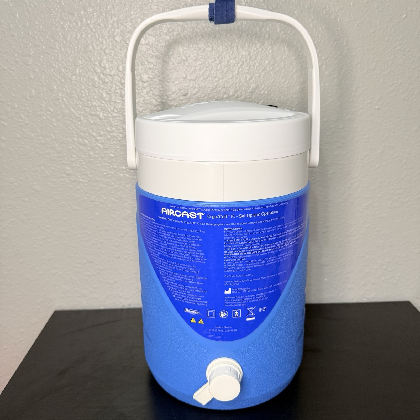 Aircast Cryo/Cuff Gravity Cooler Parts Only: Cooler, Lid, Hose, Charger