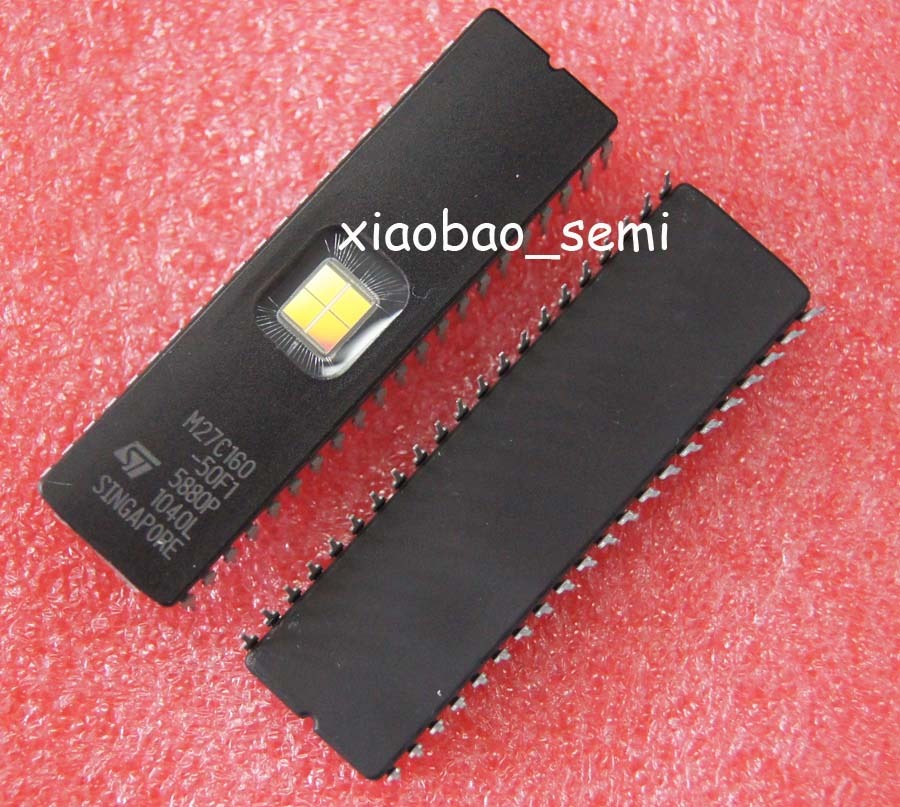 10pcs M27C160-50F1 ST IC EPROM UV 16MBIT 50NS 42CDIP