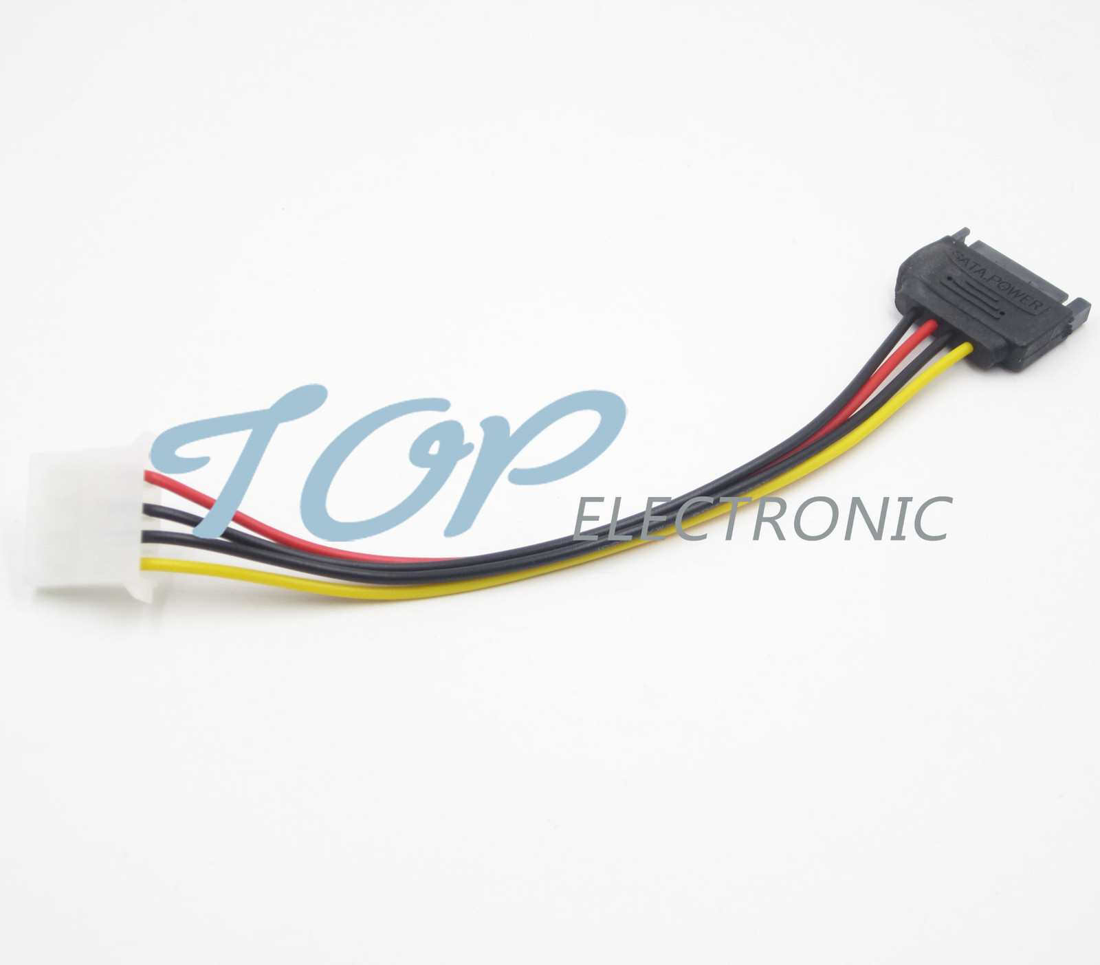 10PCS SATA 15-pin Male Power Cable to Molex IDE 4-pin Female Power Drive Adapter