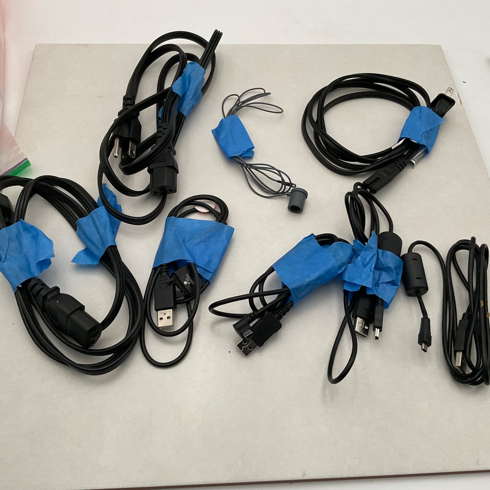 Mix Lot Electronic Cables USB Power Cords Mini USB Samsung Adapter ComputerCable
