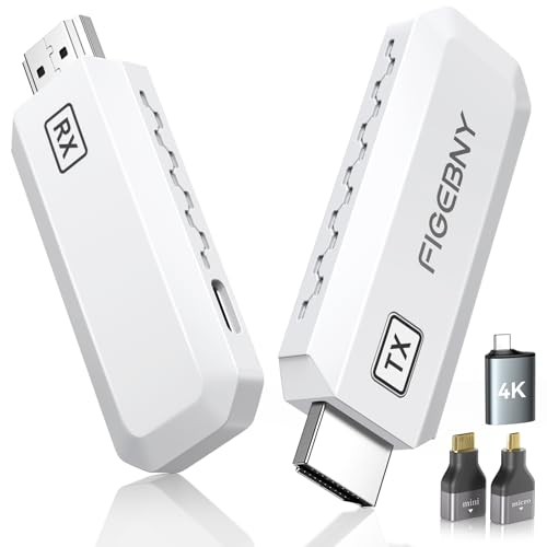 FIGEBNY HDMI Wireless 0.1 Second Ultra-Low Latency Wireless HDMI