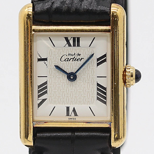 Cartier Must Tank SM White Dial Quartz W1009654 1613CC340077 SV925 Women’s