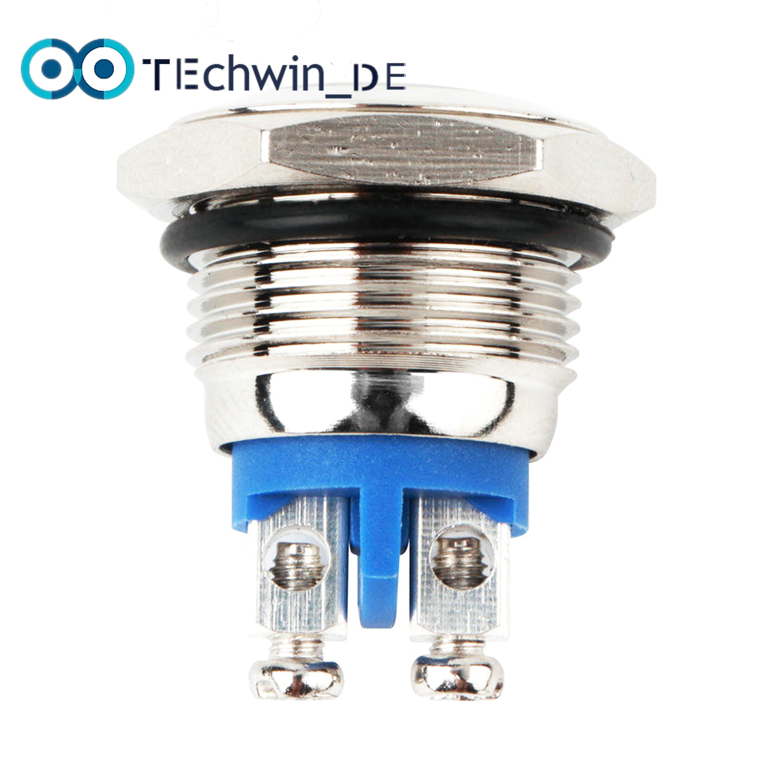 16mm Start Horn Button Momentary Stainless Steel Metal Push Button Switch