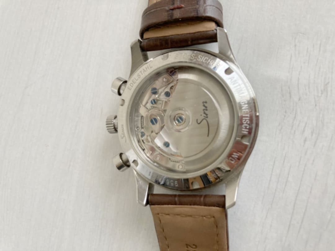 Sinn Watch 956 Leather Band Chronograph Men’s Auth Rare