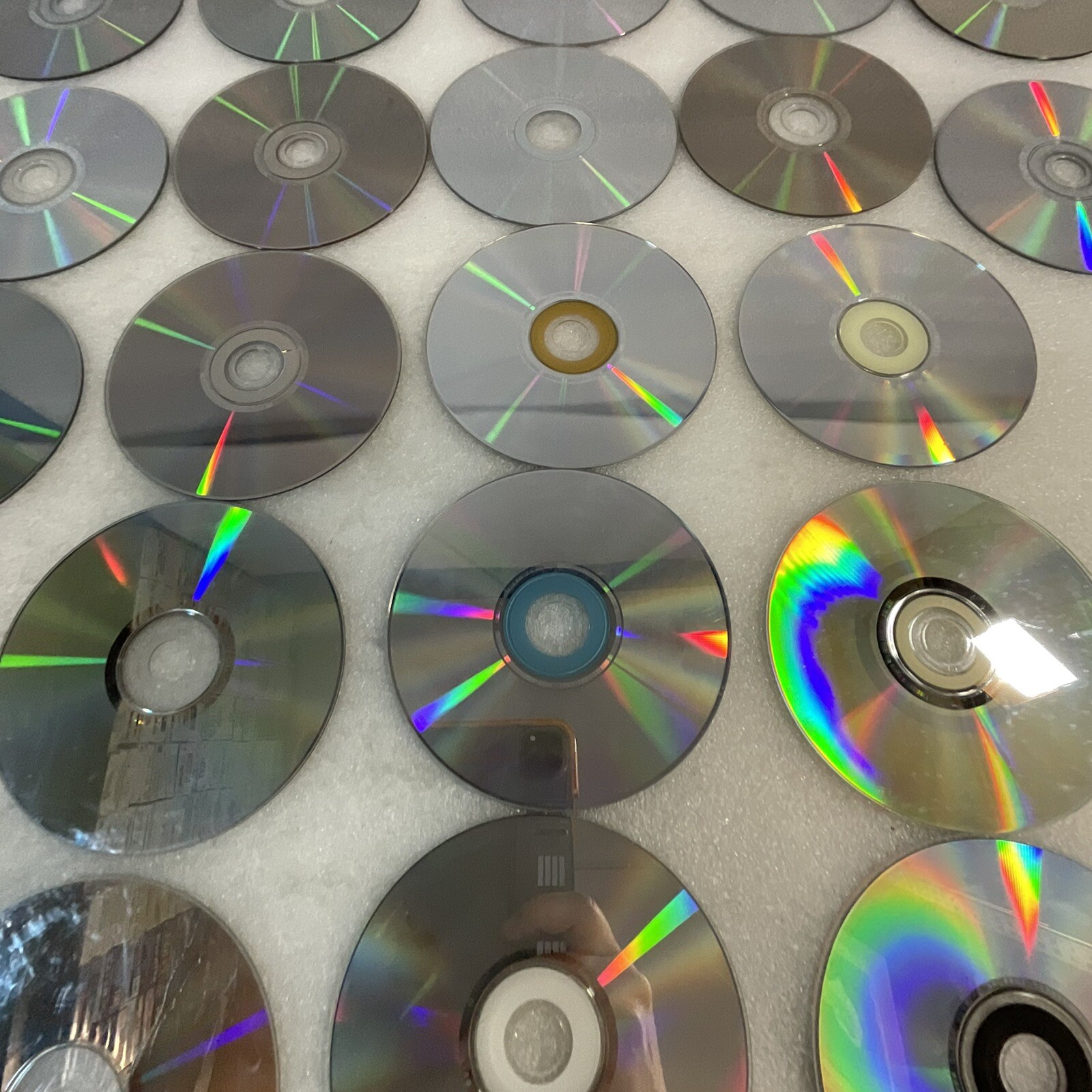 Lot of 33 Disks No Covers CD DVD Video Game Scratches AS-IS
