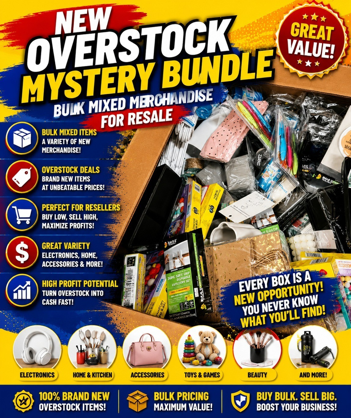Authentic Retail Liquidation Assortment – Mixed Everyday Household Items