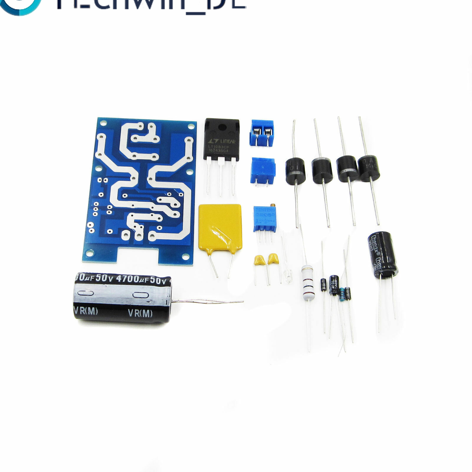 LT1083 Adjustable Regulated Power Supply Module Parts and Components