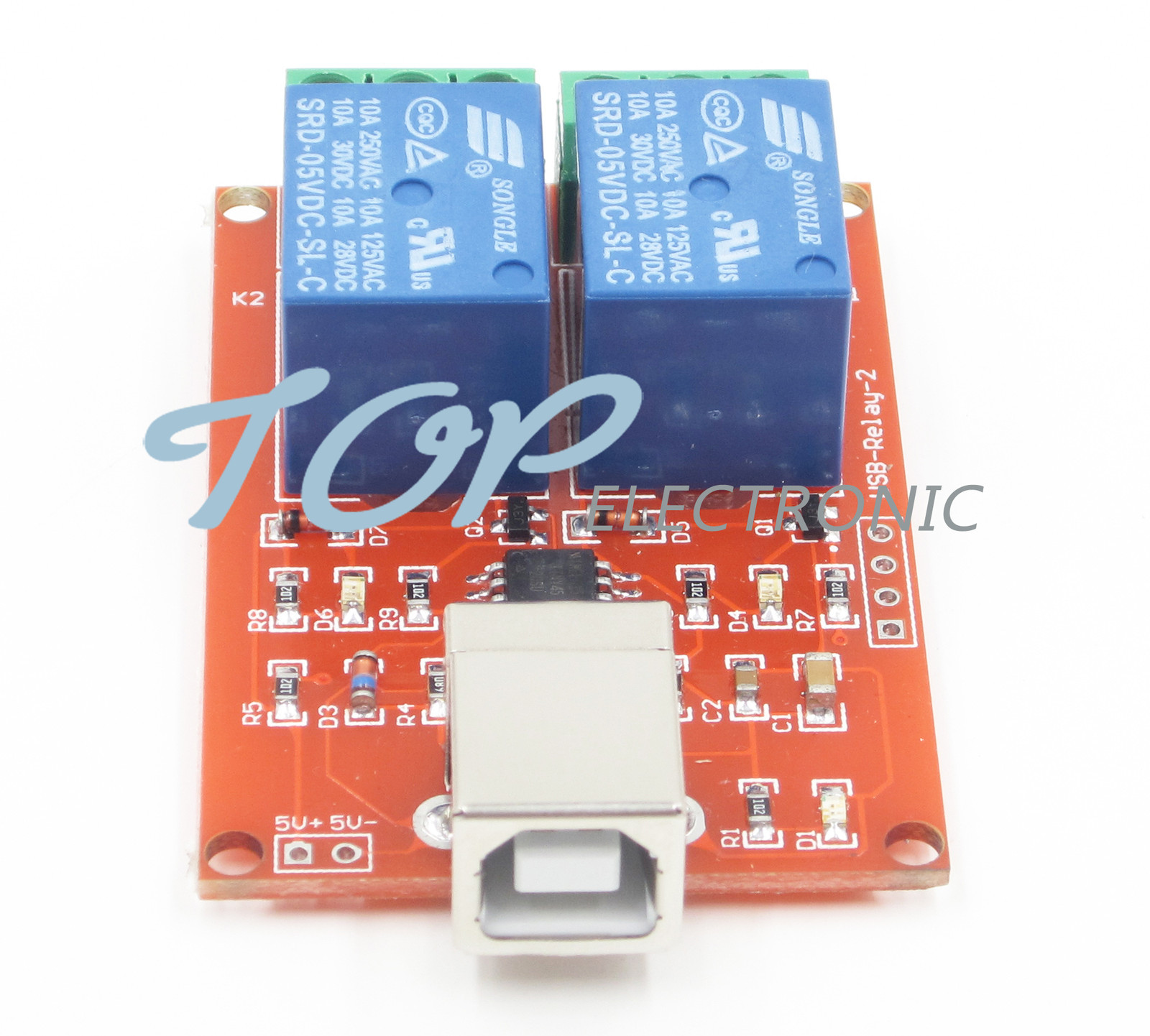 5V USB Relay 2 Channel Programmable Computer Control For Smart Home New