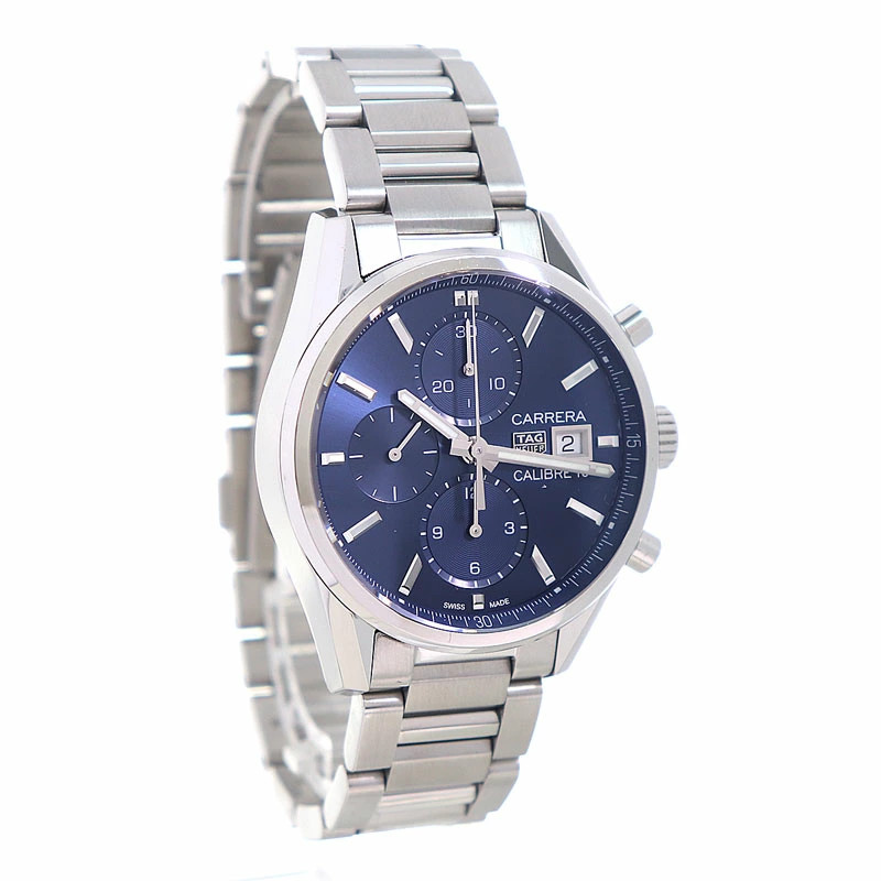 TAG Heuer Carrera Calibre 16 Chronograph Blue SS Automatic Men’s CBK2112 BA0715