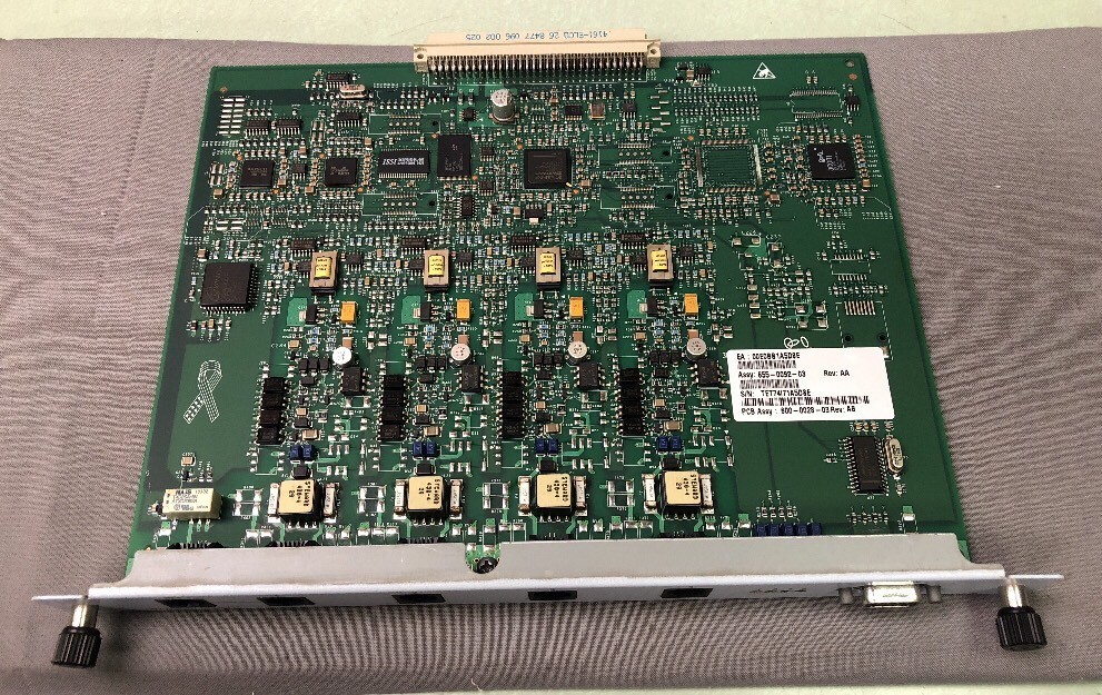 3com NBX 100 3C10114C 655-0092-03 4 Port Analog Line Trunk Card LS Loop Start