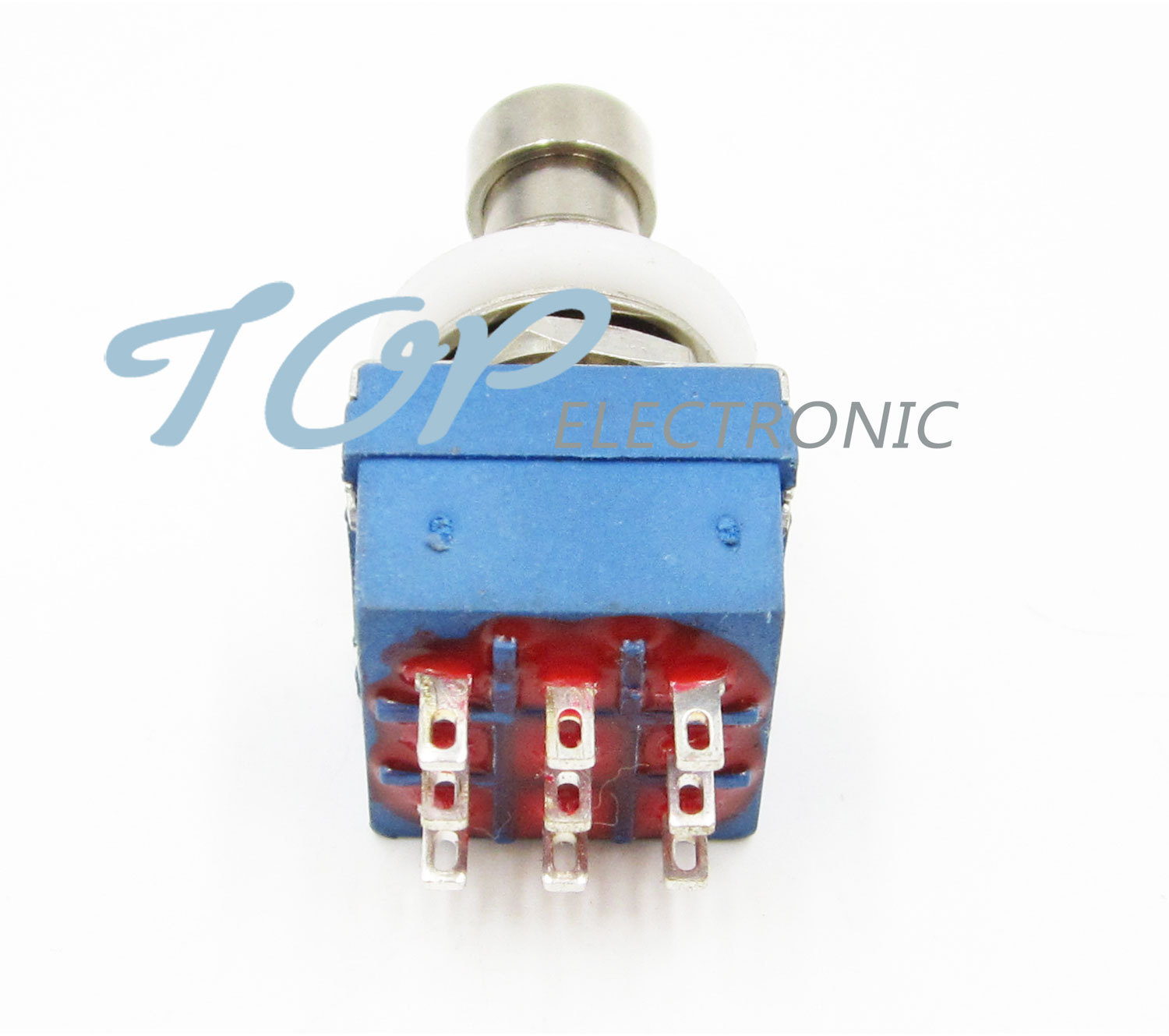 9-pin 3PDT Guitar Effects Pedal Box Stomp Foot Metal Switch True Bypass