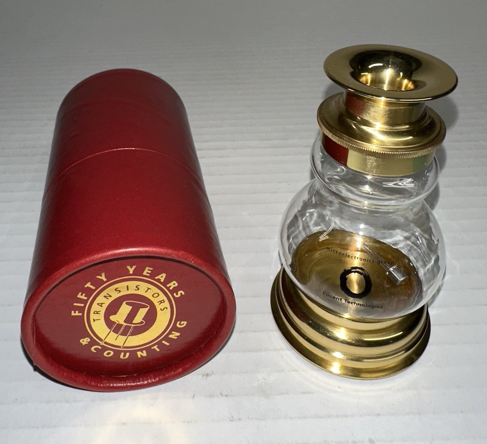 50 Years Microelectronics Group Lucent Technologies Viewing Jar Transistors