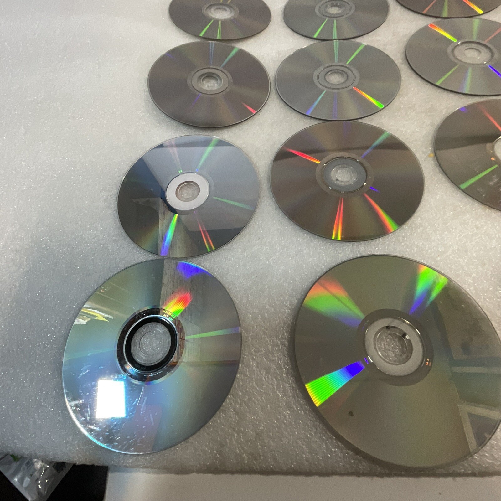 Lot of 33 Disks No Covers CD DVD Video Game Scratches AS-IS
