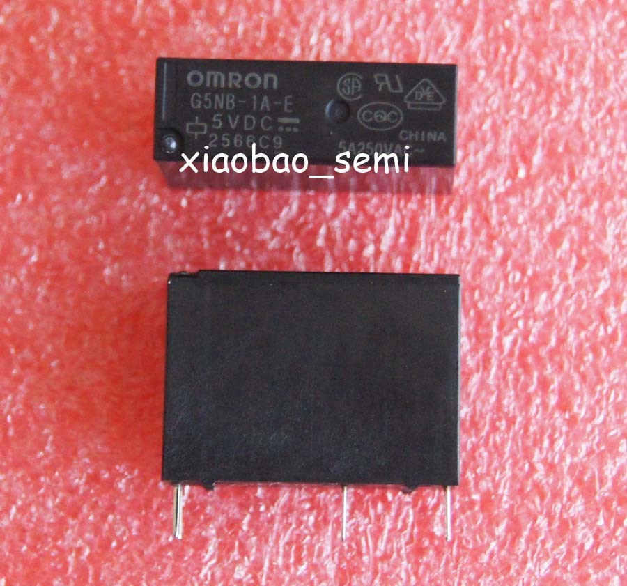 10PCS G5NB-1A-E-5VDC 5A 250VAC ORIGINAL OMRON 4pins