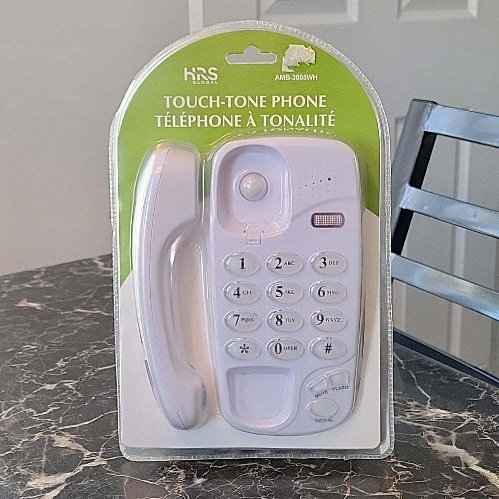 Brand new sealed hrs global touch-tone phone amb-3005wh