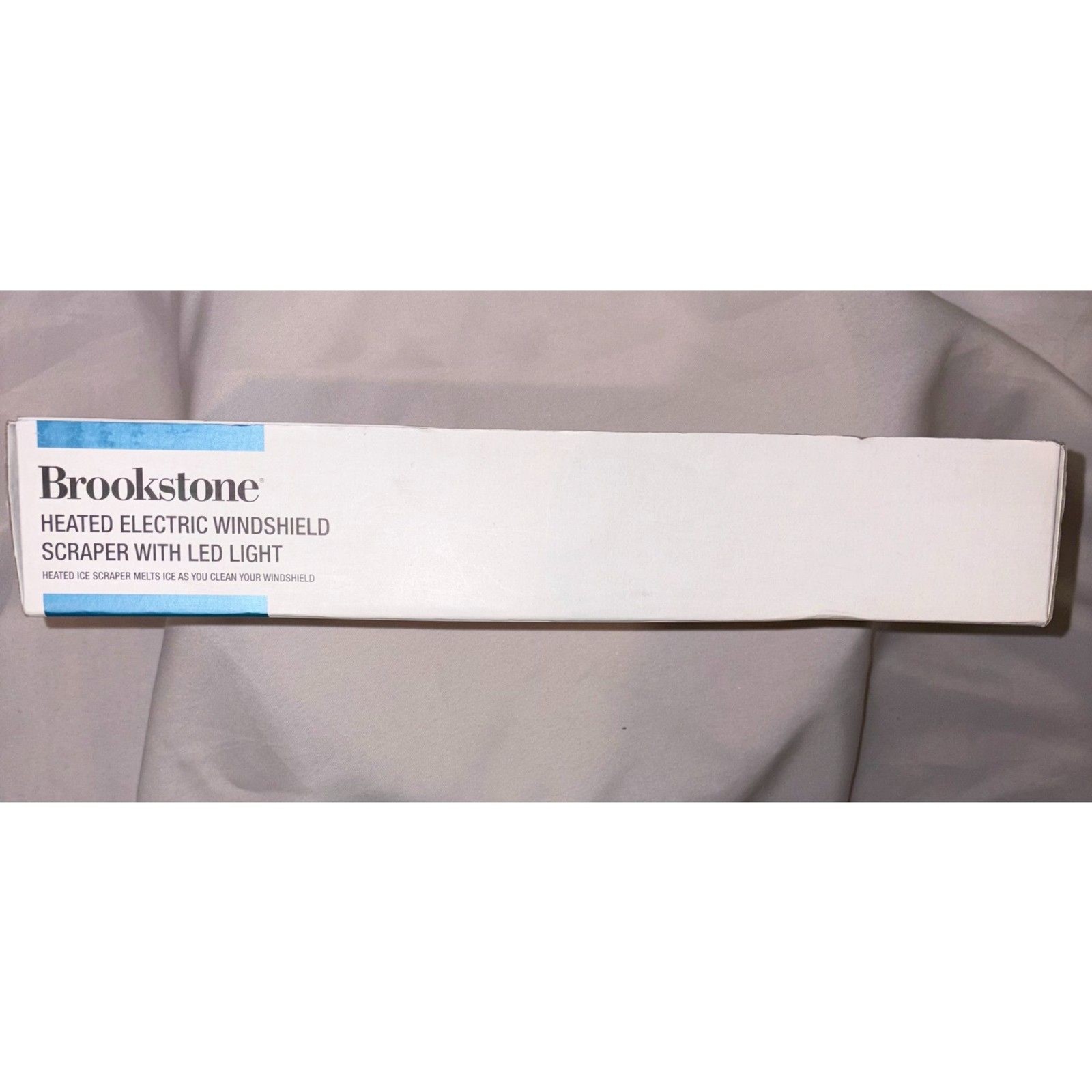 Brookstone Heated Electric Windshield Ice Scraper with LED Light Car Defroster